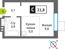 квартира городской округ Красногорск д Аристово ул Центральная 6 фото 1