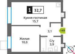 квартира городской округ Красногорск д Аристово ул Центральная 6 фото 1