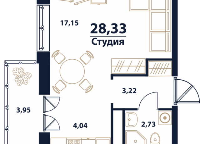 квартира г Ульяновск пр-кт Генерала Тюленева 5 городской округ Ульяновск фото