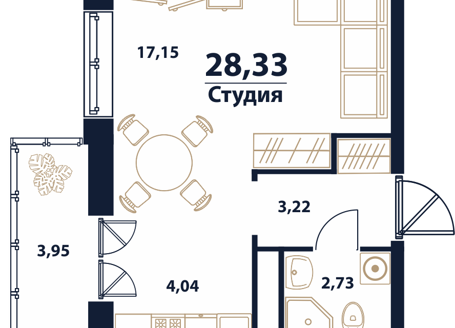 квартира г Ульяновск пр-кт Генерала Тюленева 5 городской округ Ульяновск фото 1