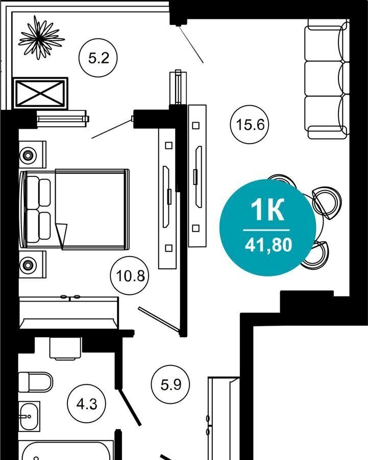 квартира г Сочи р-н Адлерский ул Ленина 280а фото 27