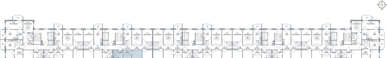 квартира г Сургут р-н Восточный тракт Югорский 54/2 фото 2