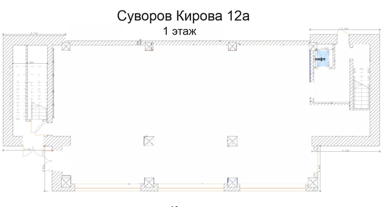 торговое помещение г Тула ул Кирова 12а р-н Суворовский, Суворов фото 2