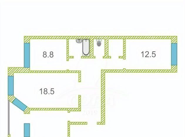 квартира г Сургут ул 30 лет Победы 54 32-й фото 1