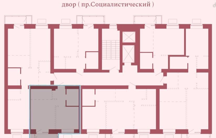 квартира г Барнаул р-н Центральный ул Гоголя 52 фото 10