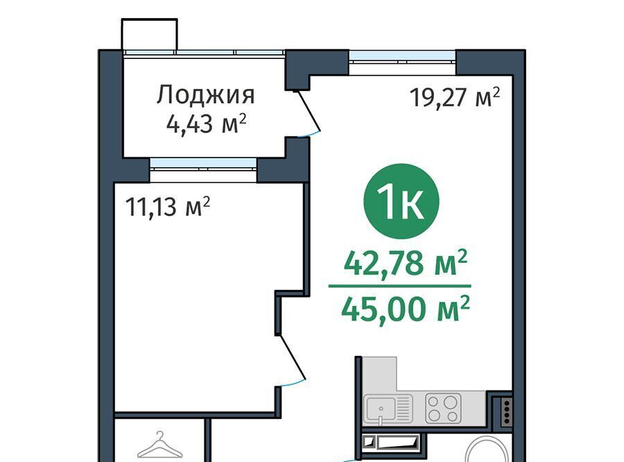 квартира г Тюмень р-н Калининский ул Краснооктябрьская 12 фото 1