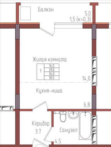 квартира р-н Центральный ул Дубовая аллея 2 корп. 1, д. 3А фото