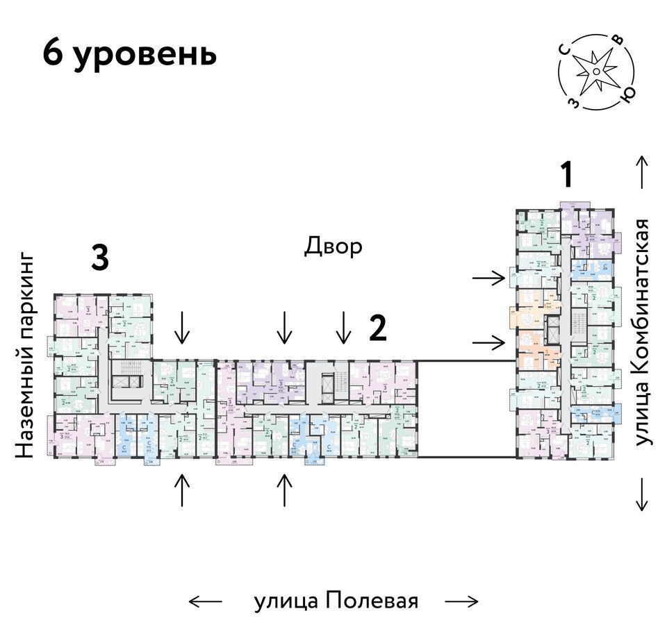 квартира г Тюмень р-н Калининский ул Полевая 108 ЖК «Авторский» Калининский административный округ фото 10