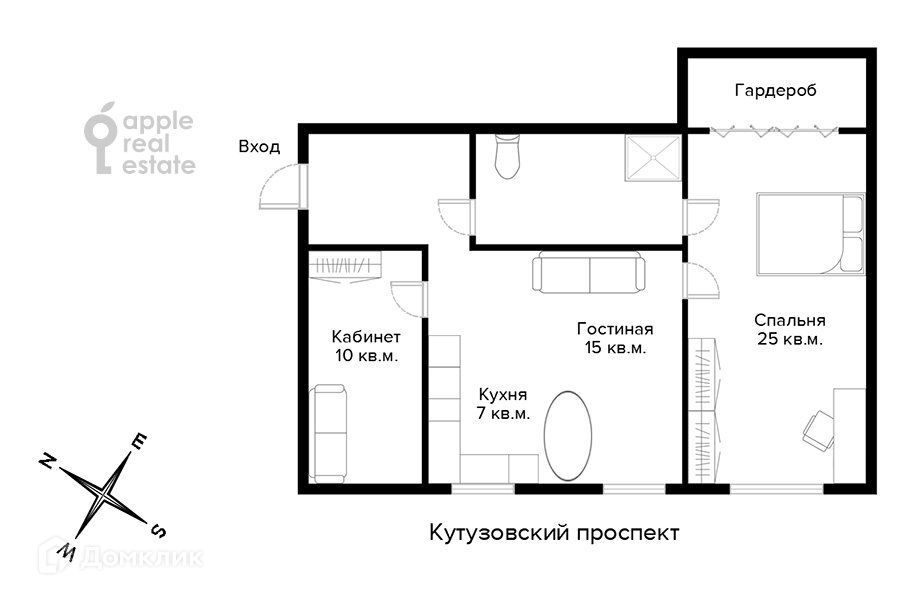 квартира г Москва пр-кт Кутузовский наб Тараса Шевченко 31/1 Западный административный округ фото 1