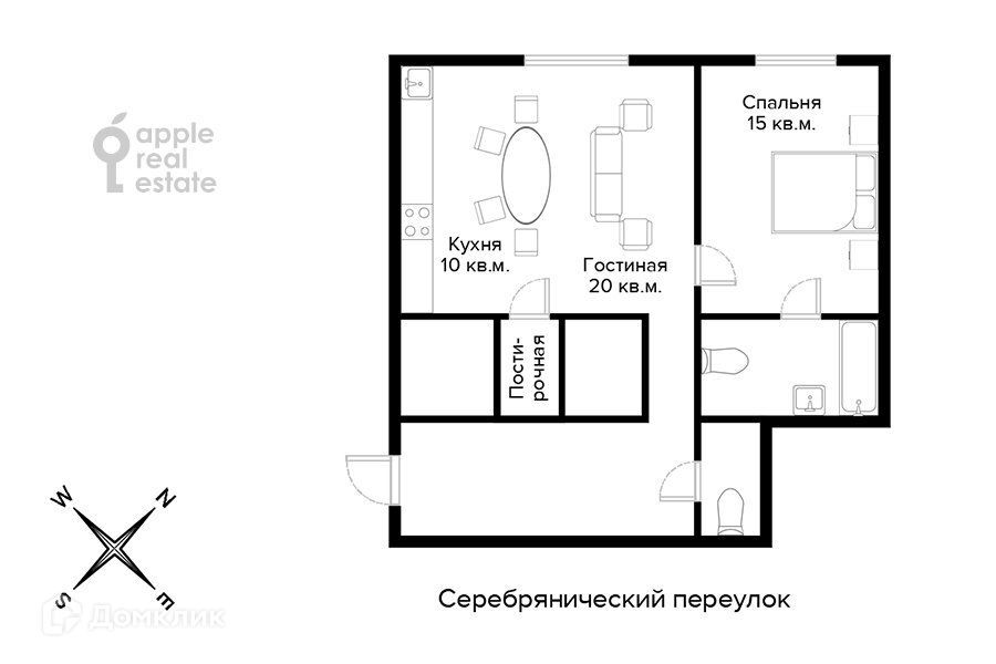 квартира г Москва пер Серебрянический 8 Центральный административный округ фото 1