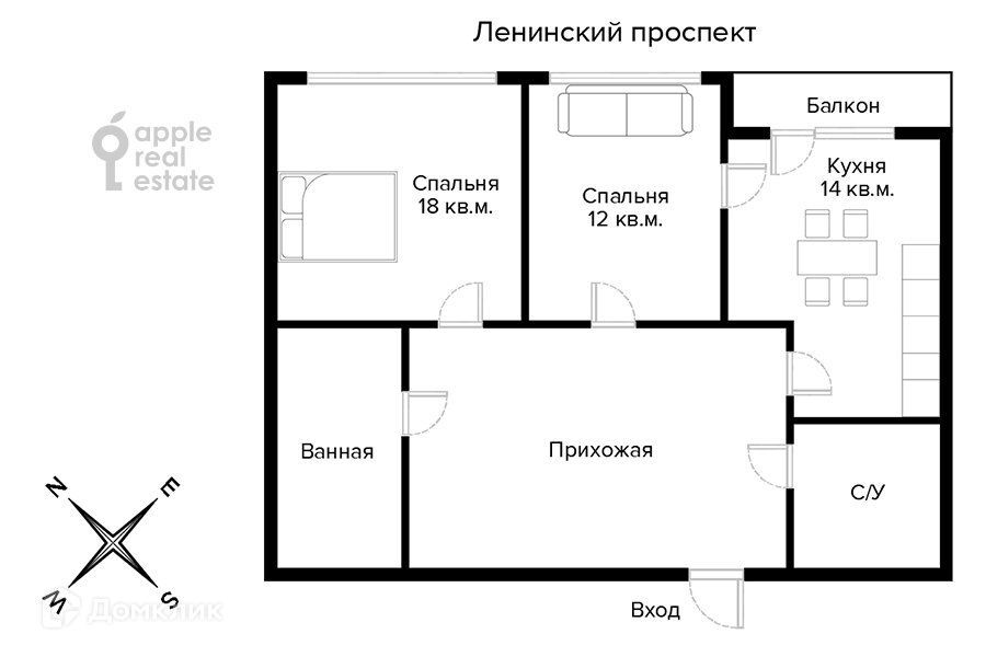 квартира г Москва пр-кт Ленинградский Северный административный округ, 35 ст 2 фото 1