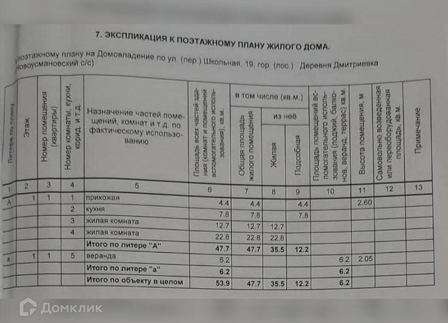 дом р-н Уфимский с Дмитриевка ул Школьная 19 Дмитриевский сельсовет фото 7