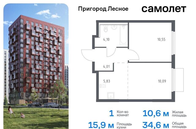 д Мисайлово ЖК «Пригород Лесное» к 19, Лыткарино фото