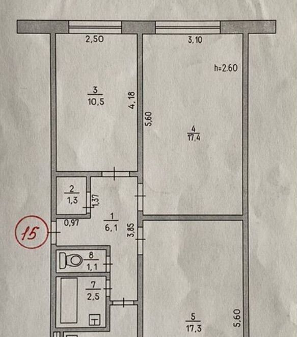 квартира г Керчь ул Щорса 7 фото 1