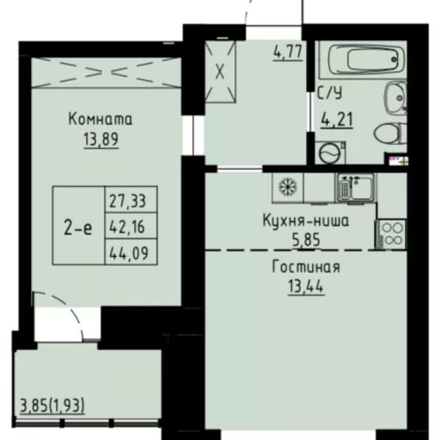 квартира г Красноярск р-н Октябрьский ул Елены Стасовой 80 Красноярск городской округ фото 1