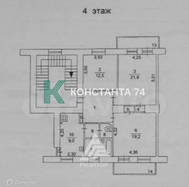 квартира г Челябинск р-н Центральный пр-кт Ленина ул Красная 36 Челябинский городской округ фото 10