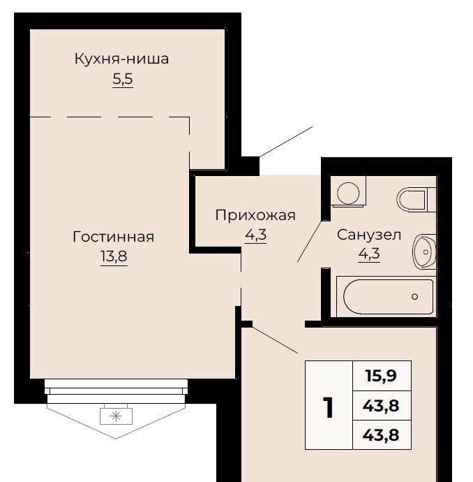 квартира г Екатеринбург Динамо ул Одинарка 6 фото 1