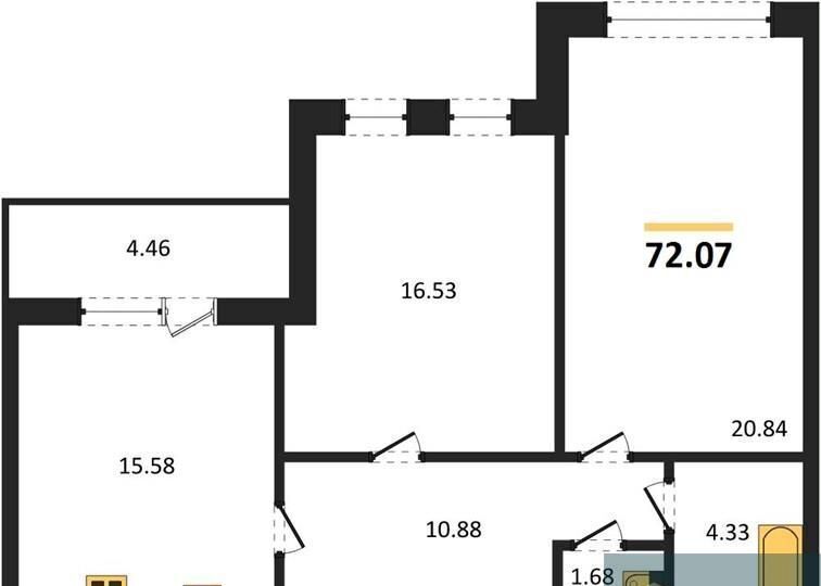 квартира г Воронеж р-н Центральный ул Березовая роща 1с ЖК «Метрополь» фото 1