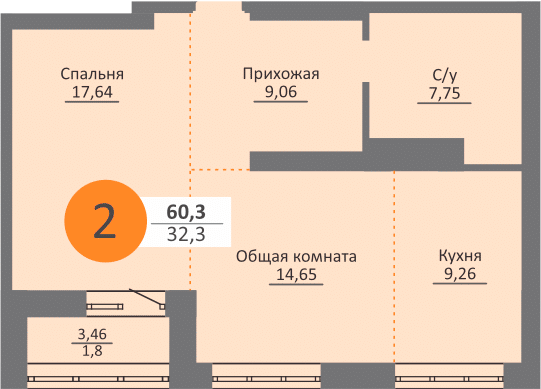 квартира г Новосибирск р-н Октябрьский ул Московская 75 Новосибирск городской округ фото 6