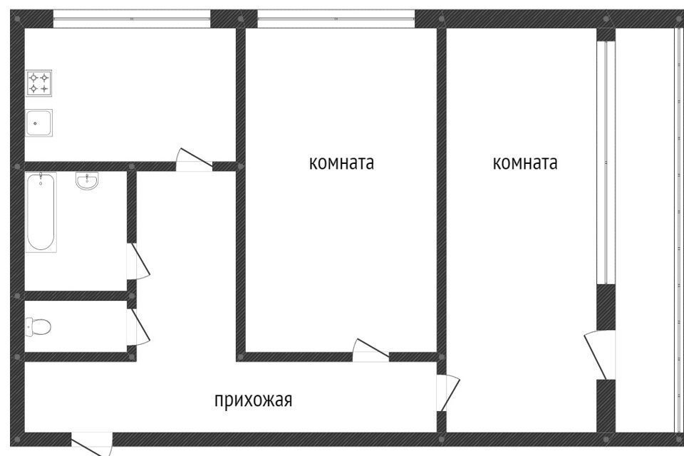 квартира г Воронеж р-н Советский ул Южно-Моравская 2 городской округ Воронеж фото 10