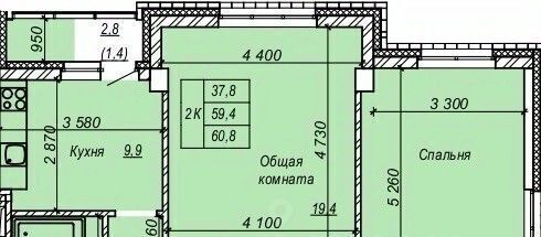 квартира г Новосибирск р-н Кировский Затулинский ул Зорге 277 жилмассив фото 1