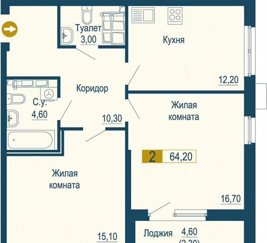 квартира р-н Верх-Исетский ул Венгерских Коммунаров 2/2 стр. 1. фото