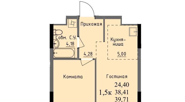 квартира г Ижевск р-н Первомайский проезд Ключевой 23а Поселок фото 1