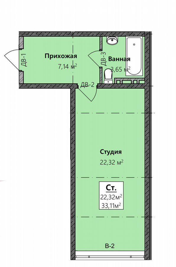 квартира г Махачкала р-н Кировский Благородная ул., 4 фото 1