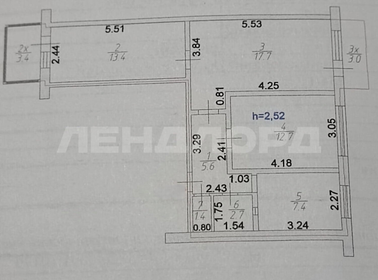 квартира г Ростов-на-Дону р-н Советский Западный пр-кт Коммунистический 34/1 фото 10