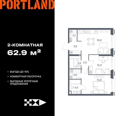 метро Печатники ул Южнопортовая 8 ЖК «Portland» муниципальный округ Печатники фото