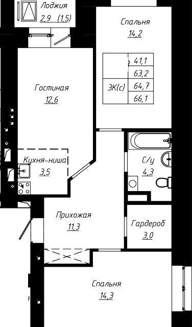 квартира г Барнаул р-н Центральный ул Чернышевского 189/1 Барнаул городской округ фото 1