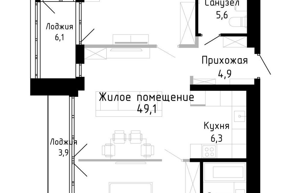 квартира г Владивосток р-н Советский ул Жигура Владивостокский городской округ, 26 ст 1 фото 1