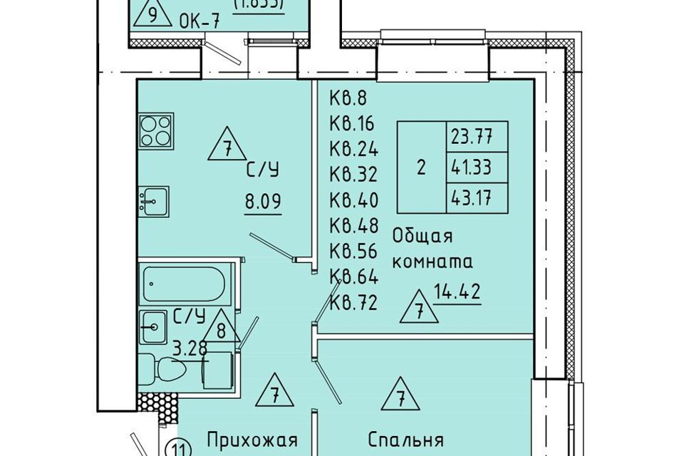 квартира г Новоалтайск городской округ Новоалтайск, Строящийся жилой дом фото 1