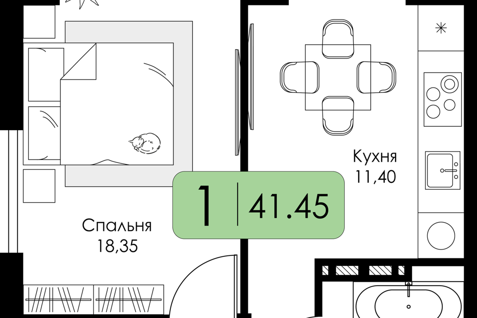 квартира г Смоленск р-н Ленинский Среда, жилой комплекс, Смоленск городской округ фото 1