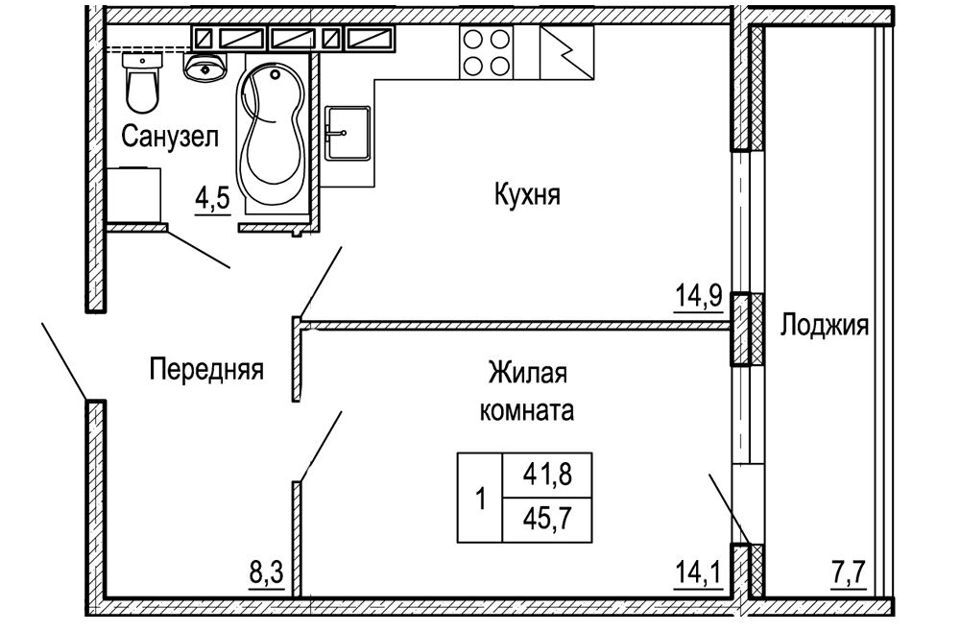 квартира г Владивосток р-н Ленинский ул Ладыгина 15 Владивостокский городской округ фото 1