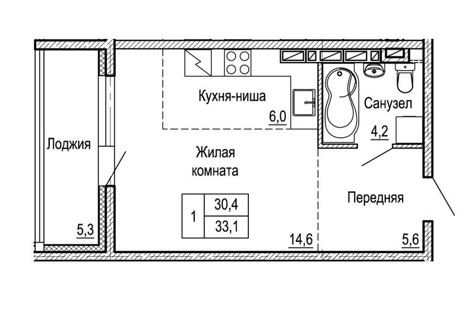 квартира г Владивосток р-н Ленинский ул Ладыгина 15 Владивостокский городской округ фото 1