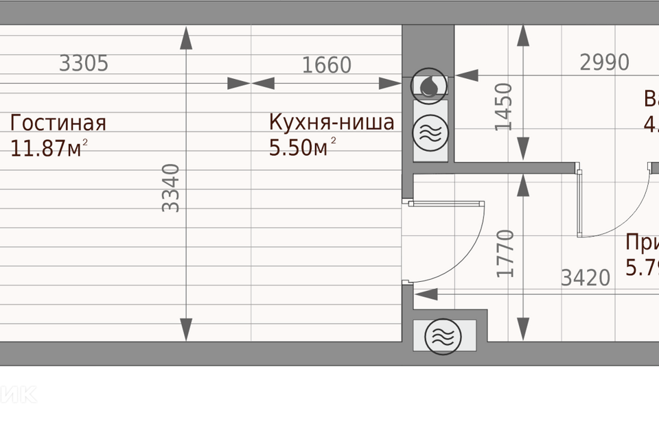 квартира г Казань р-н Приволжский ул Качалова 93 Казань городской округ фото 1