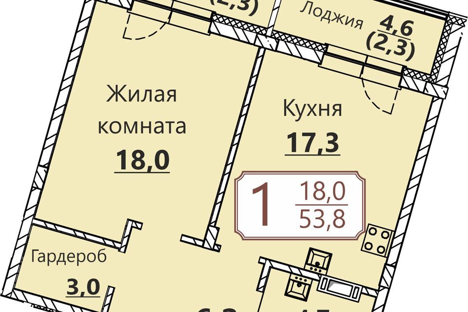 квартира г Чебоксары р-н Московский проезд Мясокомбинатский 3-я линия городской округ Чебоксары фото 1