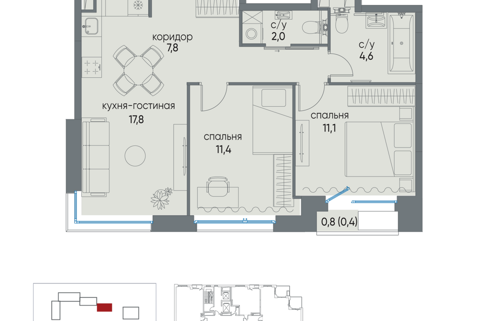 квартира г Москва ул Нижние Мнёвники 9 Северо-Западный административный округ фото 1