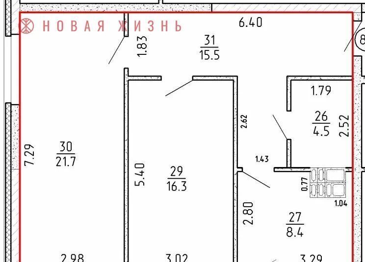 квартира г Самара р-н Железнодорожный проезд 4-й 8а фото 1