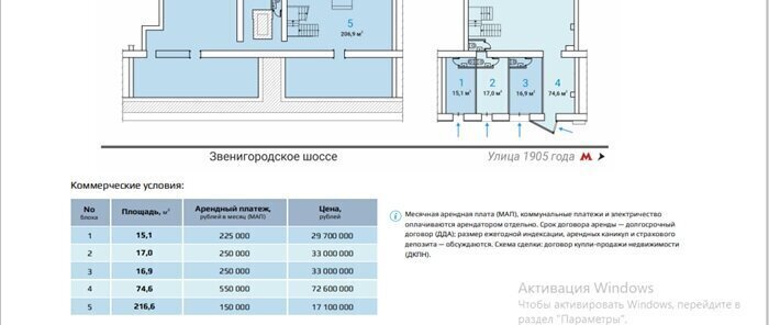 свободного назначения г Москва метро Улица 1905 года ш Звенигородское 3ас/1 муниципальный округ Пресненский фото 3