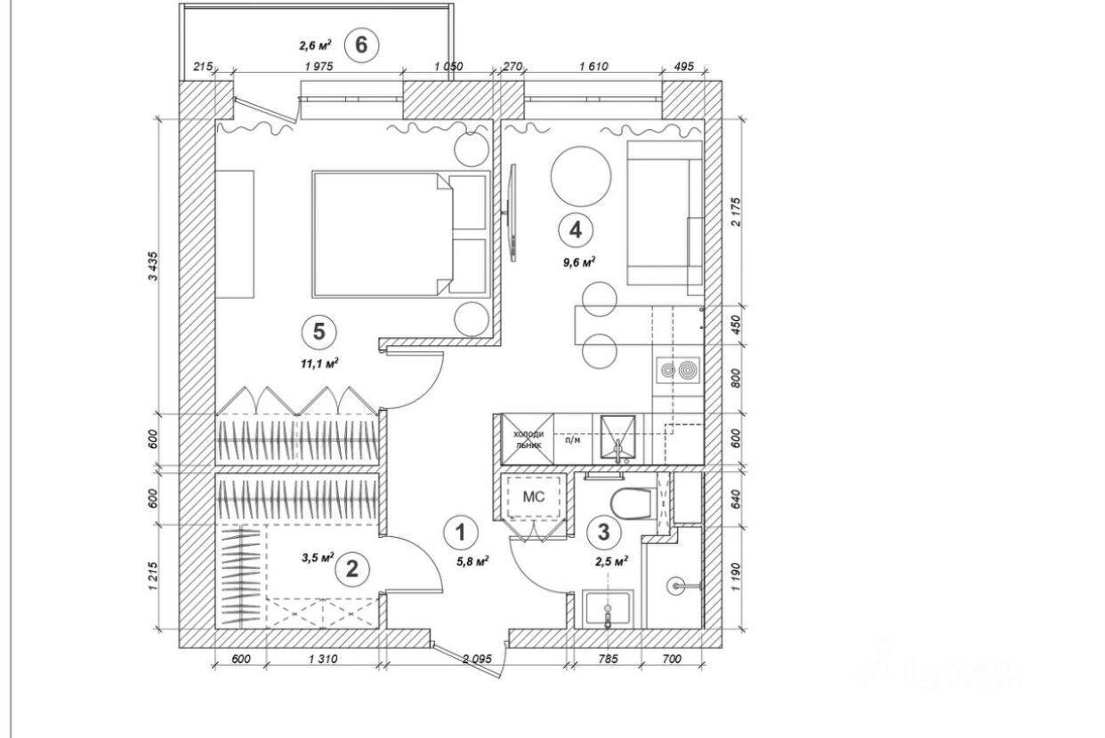 квартира г Москва метро Каховская ул Одесская 18к/2 фото 13