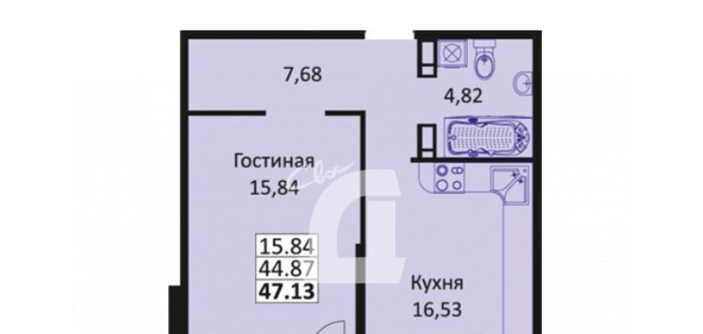 квартира г Краснодар р-н Карасунский ул Автолюбителей 1г ЖК «Парусная Регата» фото 2