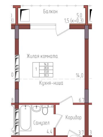 р-н Центральный ул Дубовая аллея 2 ЖК «Теодор Кроне» корп. 1, д. 3А фото