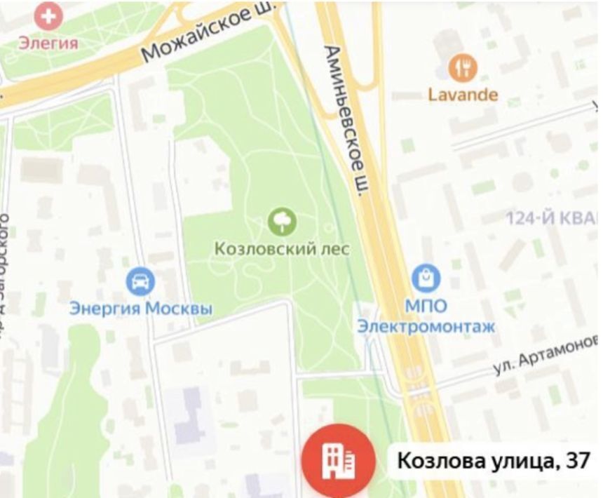 земля г Москва Давыдково ул Козлова 37 фото 5