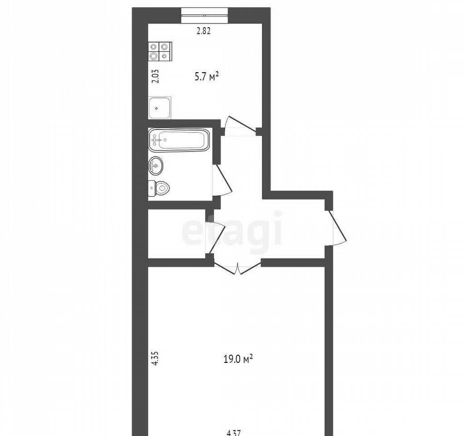 квартира г Тобольск 9-й мкр-н, 22Б фото 11