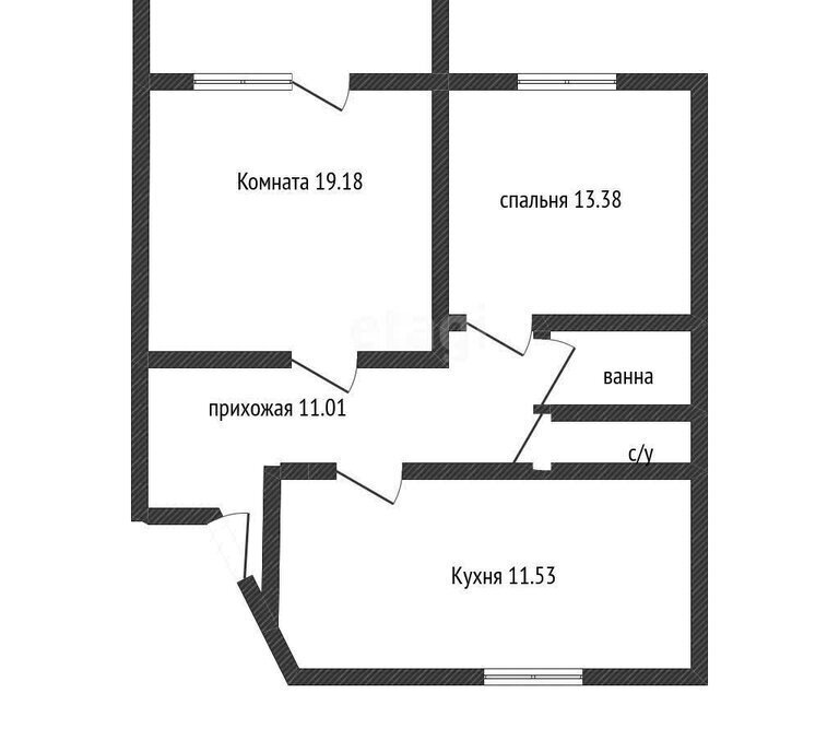 квартира г Краснодар р-н Прикубанский ул им. Шаляпина Ф.И. 30/1 фото 1