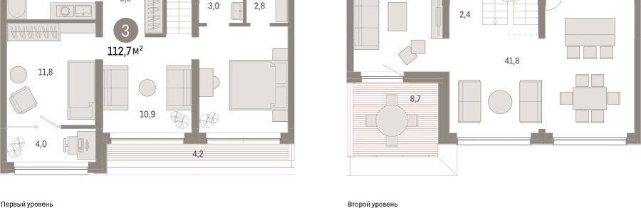 квартира г Тюмень ул Мысовская 26к/1 Центральный административный округ фото 2