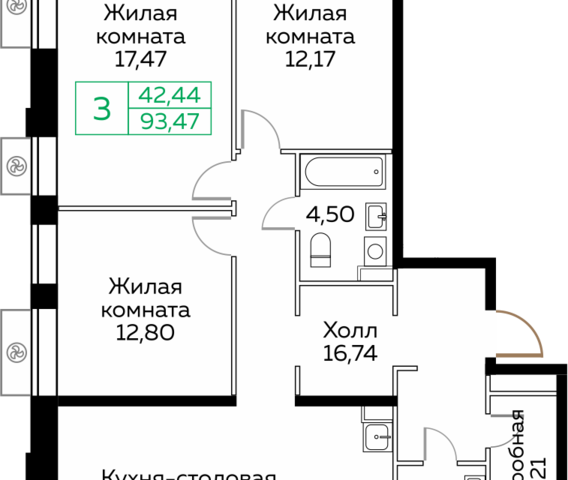 квартира пр-кт Новомытищинский 4а городской округ Мытищи фото