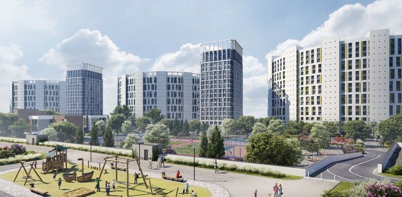квартира г Санкт-Петербург метро Приморская Невская Губа ЖК «Морская набережная» уч. 14, блок 12. 2.3 фото 6